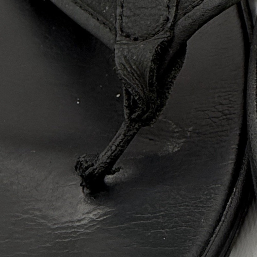 UGG Flip Flops Mens Sz 12 Black Leather Flip Flops - Picture 5 of 5